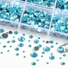 image:image6736pcs Hotfix Rhinestones FlatbackRoyal Blue Rhinestones for Crafts Clothes Mixed 5 Sizes Hotfix Crystals with Tweezers and Wax Pencil Kit SS6SS30SapphireAquamarine