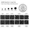 image:image6736pcs Hotfix Rhinestones FlatbackRoyal Blue Rhinestones for Crafts Clothes Mixed 5 Sizes Hotfix Crystals with Tweezers and Wax Pencil Kit SS6SS30SapphireBlack