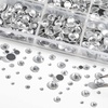 image:image6736pcs Hotfix Rhinestones FlatbackRoyal Blue Rhinestones for Crafts Clothes Mixed 5 Sizes Hotfix Crystals with Tweezers and Wax Pencil Kit SS6SS30SapphireCrystal