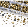 image:image6736pcs Hotfix Rhinestones FlatbackRoyal Blue Rhinestones for Crafts Clothes Mixed 5 Sizes Hotfix Crystals with Tweezers and Wax Pencil Kit SS6SS30SapphireAurum