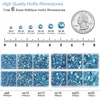 image:imageBEADSLAND Hotfix Rhinestones 6080PCS AB Rhinestones for Clothes Crafts Mixed 6 Sizes with Wax Pencil and Tweezers Kit SS6SS30 Crystal ABAquamarine