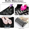 image:imageBEADSLAND Hotfix Rhinestones 6080PCS AB Rhinestones for Clothes Crafts Mixed 6 Sizes with Wax Pencil and Tweezers Kit SS6SS30 Crystal ABAquamarine