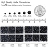 image:imageBEADSLAND Hotfix Rhinestones 6080PCS AB Rhinestones for Clothes Crafts Mixed 6 Sizes with Wax Pencil and Tweezers Kit SS6SS30 Crystal ABBlack