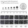image:imageBEADSLAND Hotfix Rhinestones 6080PCS AB Rhinestones for Clothes Crafts Mixed 6 Sizes with Wax Pencil and Tweezers Kit SS6SS30 Crystal ABBlack Diamond