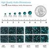 image:imageBEADSLAND Hotfix Rhinestones 6080PCS AB Rhinestones for Clothes Crafts Mixed 6 Sizes with Wax Pencil and Tweezers Kit SS6SS30 Crystal ABBlue Zircon