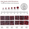 image:imageBEADSLAND Hotfix Rhinestones 6080PCS AB Rhinestones for Clothes Crafts Mixed 6 Sizes with Wax Pencil and Tweezers Kit SS6SS30 Crystal ABDark Siam