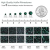 image:imageBEADSLAND Hotfix Rhinestones 6080PCS AB Rhinestones for Clothes Crafts Mixed 6 Sizes with Wax Pencil and Tweezers Kit SS6SS30 Crystal ABEmerald