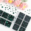 image:imageBEADSLAND Hotfix Rhinestones 6080PCS AB Rhinestones for Clothes Crafts Mixed 6 Sizes with Wax Pencil and Tweezers Kit SS6SS30 Crystal ABEmerald