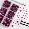 image:imageBEADSLAND Hotfix Rhinestones 6080PCS AB Rhinestones for Clothes Crafts Mixed 6 Sizes with Wax Pencil and Tweezers Kit SS6SS30 Crystal ABFuchsia