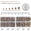 image:imageBEADSLAND Hotfix Rhinestones 6080PCS AB Rhinestones for Clothes Crafts Mixed 6 Sizes with Wax Pencil and Tweezers Kit SS6SS30 Crystal ABGolden Shadow