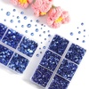 image:imageBEADSLAND Hotfix Rhinestones 6080PCS AB Rhinestones for Clothes Crafts Mixed 6 Sizes with Wax Pencil and Tweezers Kit SS6SS30 Crystal ABLight Sapphire