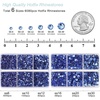 image:imageBEADSLAND Hotfix Rhinestones 6080PCS AB Rhinestones for Clothes Crafts Mixed 6 Sizes with Wax Pencil and Tweezers Kit SS6SS30 Crystal ABLight Sapphire