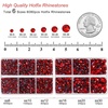 image:imageBEADSLAND Hotfix Rhinestones 6080PCS AB Rhinestones for Clothes Crafts Mixed 6 Sizes with Wax Pencil and Tweezers Kit SS6SS30 Crystal ABLight Siam