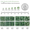 image:imageBEADSLAND Hotfix Rhinestones 6080PCS AB Rhinestones for Clothes Crafts Mixed 6 Sizes with Wax Pencil and Tweezers Kit SS6SS30 Crystal ABPeridot