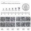 image:imageBEADSLAND Hotfix Rhinestones 6080PCS AB Rhinestones for Clothes Crafts Mixed 6 Sizes with Wax Pencil and Tweezers Kit SS6SS30 Crystal ABSilver Hematite