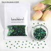 image:imageBeadsland 1440pcs Flat Back Crystal Rhinestones Round Gems for Nail Art and Craft Glue Fix Pure Purple SS204648mmAurora Green