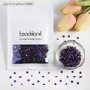image:imageBeadsland 1440pcs Flat Back Crystal Rhinestones Round Gems for Nail Art and Craft Glue Fix Pure Purple SS204648mmAurora Purple