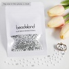 image:imageBeadsland 1440pcs Flat Back Crystal Rhinestones Round Gems for Nail Art and Craft Glue Fix Pure Purple SS204648mmChalk White
