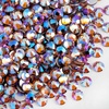 image:imageBeadsland 1440pcs Flat Back Crystal Rhinestones Round Gems for Nail Art and Craft Glue Fix Pure Purple SS204648mmChampagne AB