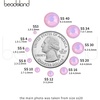 image:imageBeadsland 1440pcs Flat Back Crystal Rhinestones Round Gems for Nail Art and Craft Glue Fix Pure Purple SS204648mmLight Rose Opal