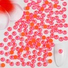 image:imageBeadsland 1440pcs Flat Back Crystal Rhinestones Round Gems for Nail Art and Craft Glue Fix Pure Purple SS204648mmLuminous Orange
