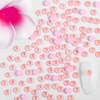 image:imageBeadsland 1440pcs Flat Back Crystal Rhinestones Round Gems for Nail Art and Craft Glue Fix Pure Purple SS204648mmLuminous Pink