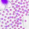 image:imageBeadsland 1440pcs Flat Back Crystal Rhinestones Round Gems for Nail Art and Craft Glue Fix Pure Purple SS204648mmLuminous Purple