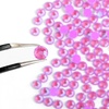image:imageBeadsland 1440pcs Flat Back Crystal Rhinestones Round Gems for Nail Art and Craft Glue Fix Pure Purple SS204648mmLuminous Purple