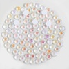 image:imageBeadsland 1440pcs Flat Back Crystal Rhinestones Round Gems for Nail Art and Craft Glue Fix Pure Purple SS204648mmLuminous White