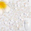 image:imageBeadsland 1440pcs Flat Back Crystal Rhinestones Round Gems for Nail Art and Craft Glue Fix Pure Purple SS204648mmLuminous White