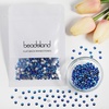 image:imageBeadsland 1440pcs Flat Back Crystal Rhinestones Round Gems for Nail Art and Craft Glue Fix Pure Purple SS204648mmSapphire AB