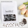 image:imageBeadsland 1440pcs Flat Back Crystal Rhinestones Round Gems for Nail Art and Craft Glue Fix Pure Purple SS204648mmSmoked Topaz
