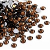 image:imageBeadsland 1440pcs Flat Back Crystal Rhinestones Round Gems for Nail Art and Craft Glue Fix Pure Purple SS204648mmSmoked Topaz