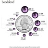 image:imageBeadsland 1440pcs Flat Back Crystal Rhinestones Round Gems for Nail Art and Craft Glue Fix Pure Purple SS204648mmTanzanite