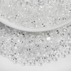 image:imageBeadsland 1440pcs Flat Back Crystal Rhinestones Round Gems for Nail Art and Craft Glue Fix Pure Purple SS204648mmTransparent