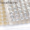 image:imageBeadsland 240X400mm Crystal Rhinestone Trim Hotfix Strass Crystal Mesh Banding Bridal Beaded Applique in Sheet for Dresses with 2mm Rhinestones LtColTopazCrystal