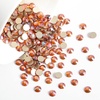 image:imageBeadsland 2880pcs Flat Back Crystal Rhinestones Round Gems for Nail Art and Craft Glue FixAquamarine ABSS102729mmAmber
