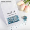 image:imageBeadsland 2880pcs Flat Back Crystal Rhinestones Round Gems for Nail Art and Craft Glue FixAquamarine ABSS102729mmAquamarine
