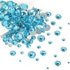 image:imageBeadsland 2880pcs Flat Back Crystal Rhinestones Round Gems for Nail Art and Craft Glue FixAquamarine ABSS102729mmAquamarine