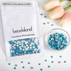 image:imageBeadsland 2880pcs Flat Back Crystal Rhinestones Round Gems for Nail Art and Craft Glue FixAquamarine ABSS102729mmAquamarine