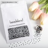 image:imageBeadsland 2880pcs Flat Back Crystal Rhinestones Round Gems for Nail Art and Craft Glue FixAquamarine ABSS102729mmBlack