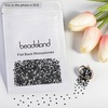 image:imageBeadsland 2880pcs Flat Back Crystal Rhinestones Round Gems for Nail Art and Craft Glue FixAquamarine ABSS102729mmBlack