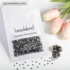 image:imageBeadsland 2880pcs Flat Back Crystal Rhinestones Round Gems for Nail Art and Craft Glue FixAquamarine ABSS102729mmBlack