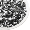 image:imageBeadsland 2880pcs Flat Back Crystal Rhinestones Round Gems for Nail Art and Craft Glue FixAquamarine ABSS102729mmBlack Diamond