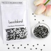 image:imageBeadsland 2880pcs Flat Back Crystal Rhinestones Round Gems for Nail Art and Craft Glue FixAquamarine ABSS102729mmBlack Diamond