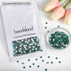 image:imageBeadsland 2880pcs Flat Back Crystal Rhinestones Round Gems for Nail Art and Craft Glue FixAquamarine ABSS102729mmBlue Zircon