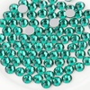image:imageBeadsland 2880pcs Flat Back Crystal Rhinestones Round Gems for Nail Art and Craft Glue FixAquamarine ABSS102729mmBlue Zircon