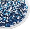 image:imageBeadsland 2880pcs Flat Back Crystal Rhinestones Round Gems for Nail Art and Craft Glue FixAquamarine ABSS102729mmCapri Blue