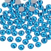 image:imageBeadsland 2880pcs Flat Back Crystal Rhinestones Round Gems for Nail Art and Craft Glue FixAquamarine ABSS102729mmCapri Blue