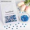 image:imageBeadsland 2880pcs Flat Back Crystal Rhinestones Round Gems for Nail Art and Craft Glue FixAquamarine ABSS102729mmCapri Blue